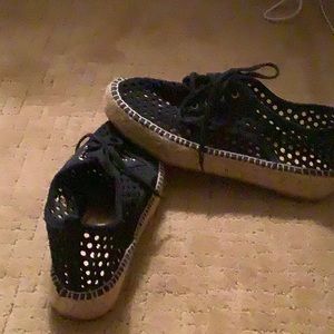 Navy espadrille sneakers